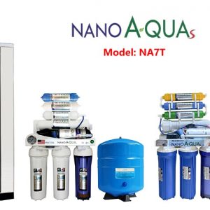 Máy lọc nước NanoAquas 7 lõi lọc có vỏ tủ