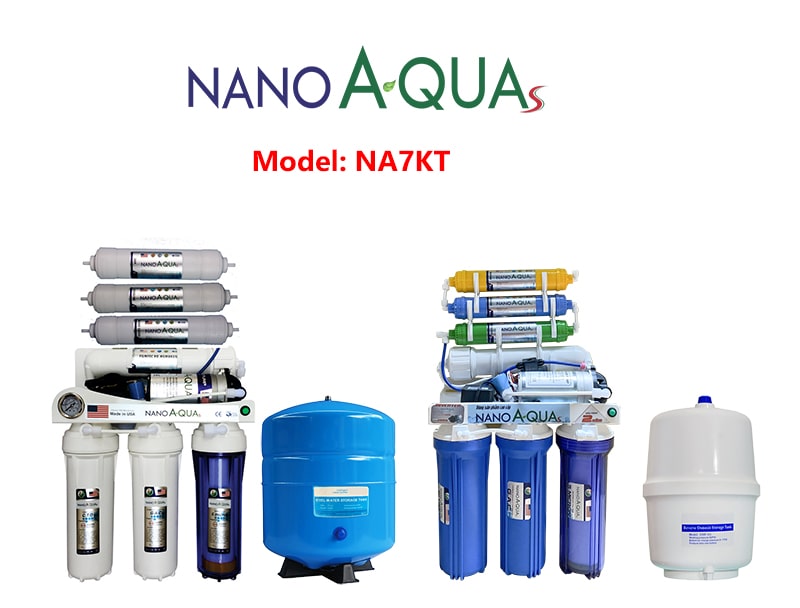 Máy lọc nước 7 lõi kiềm tính không tủ NanoAquas NA7KT