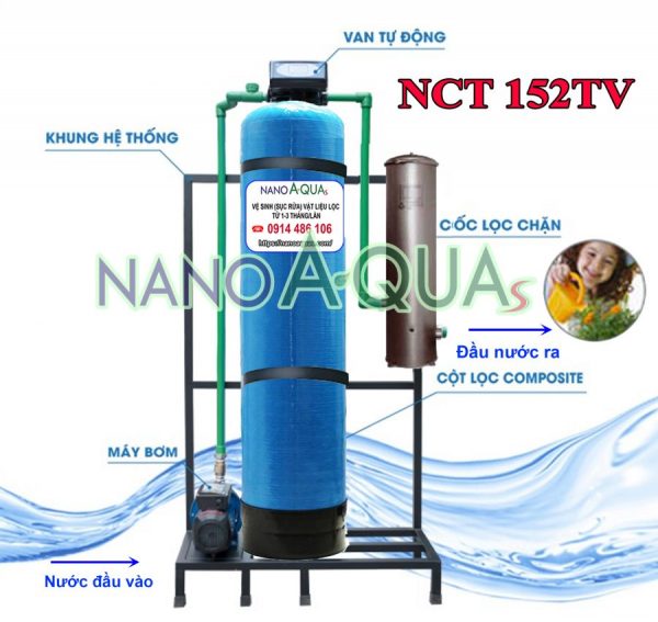 Lọc tổng nước sinh hoạt 2m3 giờ NanoAquas NCT152TV