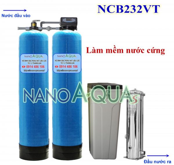 Lọc tổng nước sinh hoạt công suất 2m3 NanoAquas NCB232VT