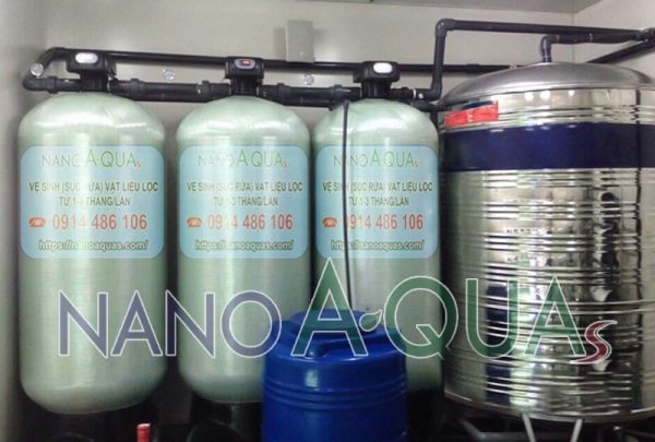 Hệ thống lọc nước nhiễm vôi công suất 10m3 NanoAquas NT100V