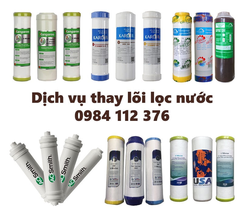 Thay lõi lọc nước chính hãng, giá tốt