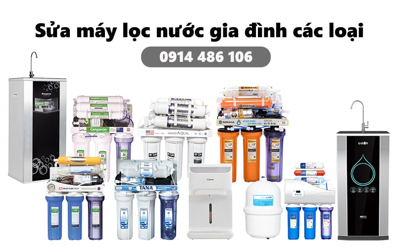Sửa máy lọc nước gia đình các loại