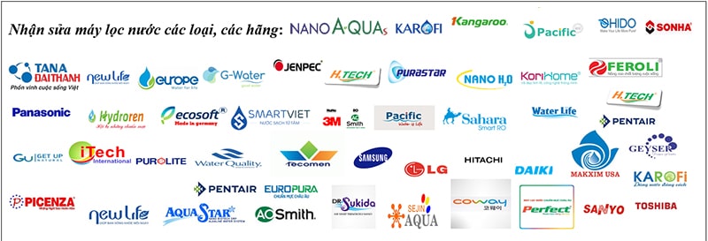 Sửa máy lọc nước các hãng