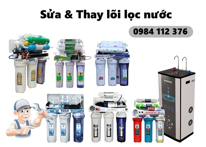 Sửa & Thay lõi lọc nước các loại