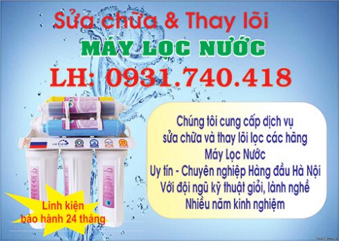 Không có nước lọc và không có nước thải, Sửa máy lọc nước 0984 112 376