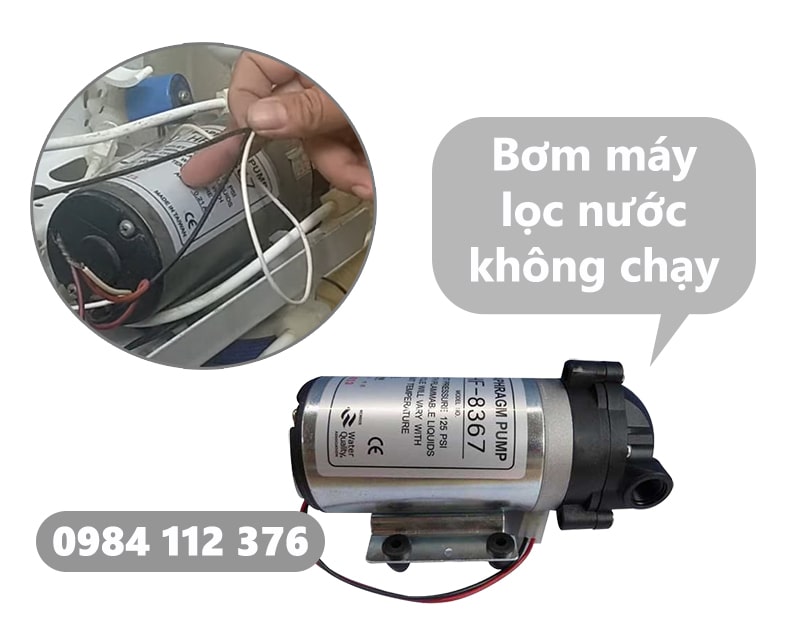 Hiện tượng bơm máy lọc nước không chạy