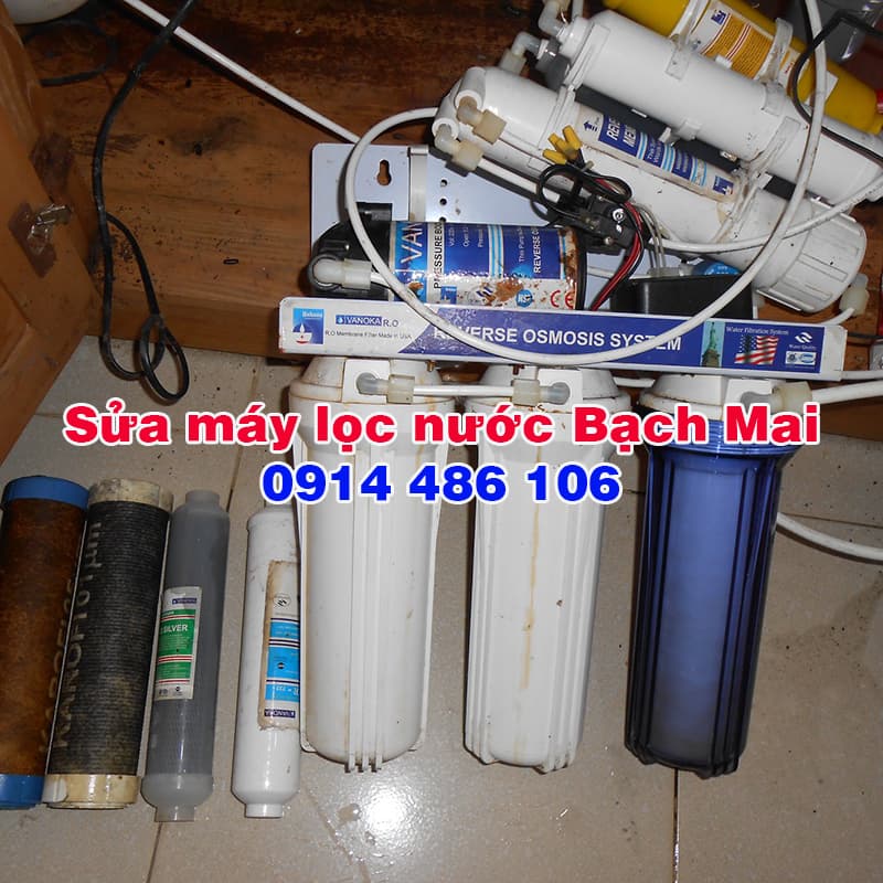 Sửa máy lọc nước ở Bạch Mai, thay lõi lọc tại Hai Bà Trưng chính hãng