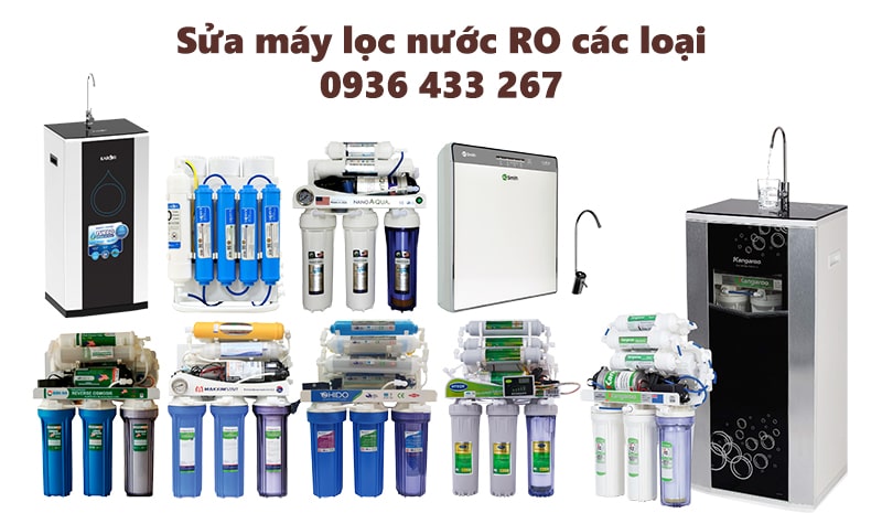 Sửa máy lọc nước RO các loại