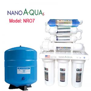 Máy lọc nước Nanoaquas 7 lõi NRO7, công nghệ lọc RO không dùng điện