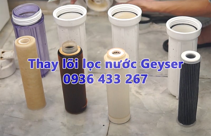 Thay lõi lọc nước Geyser