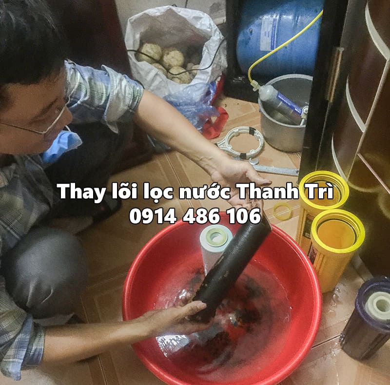 Thay lõi lọc nước ở Thanh Trì, Tả Thanh Oai gọi sau 20 phút là có mặt