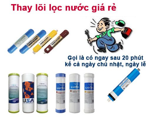 Thay lõi lọc nước tại Hai Bà Trưng, Bách Khoa giá rẻ chính hãng