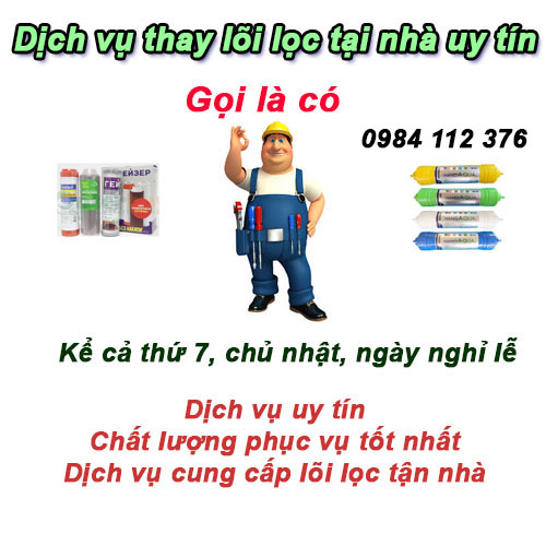 Thay lõi lọc nước tại Hà Đông, Xa La gọi là tới, thay là tốt nhất