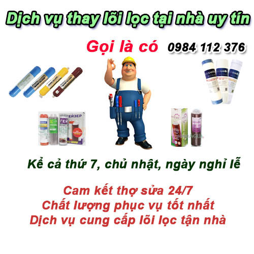 Thay lõi lọc nước ở Long Biên, Việt Hưng chính hãng giá rẻ