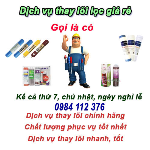 Thay lõi lọc nước ở Đống Đa, Cát Linh dịch vụ uy tín ở Hà Nội