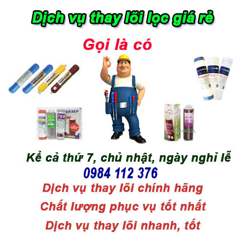 Thay lõi lọc nước tại Cầu Giấy, Mai Dịch chính hãng gọi tới nhanh