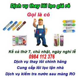 Thay lõi lọc nước Bắc Từ Liêm, Cổ Nhuế gọi có ngay