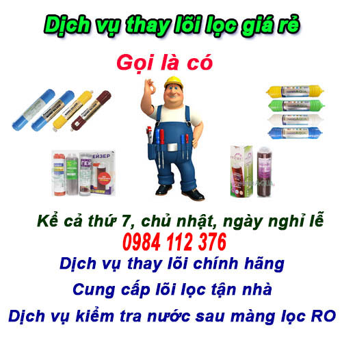 Thay lõi lọc nước Thường Tín gọi thợ tới ngay, hỗ trợ về giá