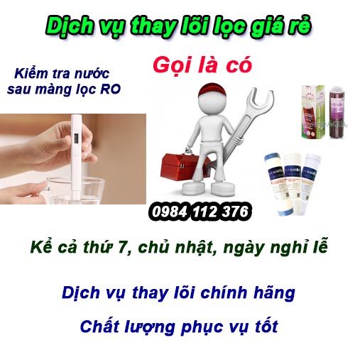 Thay lõi lọc nước Hà Đông giá rẻ, gọi tới nhanh sau 20 phút