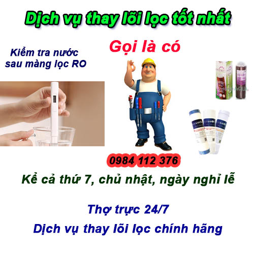 Thay lọc nước ở Hà Đông, tốt rẻ và uy tín hiện nay