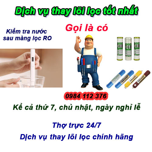 Thay lõi lọc tại Hà Đông, chuyên gia máy lọc nước Hoàng Anh JSC