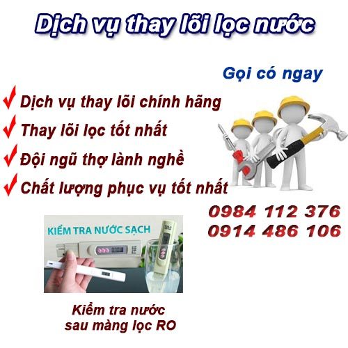 Thay lõi lọc nước Thanh Xuân, Hạ Đình dịch vụ rẻ và nhanh