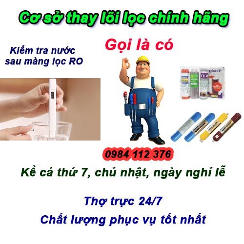 Thay lọc nước tại Hoàng Mai, dịch vụ máy lọc nước chính hãng
