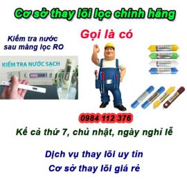 Thay lọc nước tại Thanh Trì, dịch vụ tốt, giá rẻ, bảo hành sửa máy nhanh