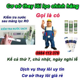 Thay lọc nước Nam Từ Liêm, gọi là có thợ, thay là tốt, rẻ