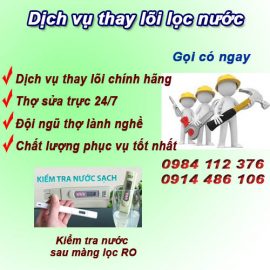 Thay lọc nước tại Tây Hồ, gọi là có thợ chuyên nghiệp tới ngay