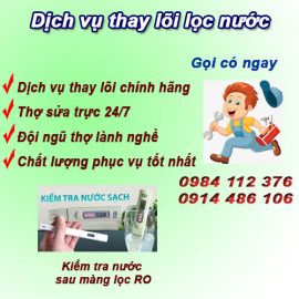 Thay lọc nước ở Tây Hồ, dịch vụ uy tín sau 20 phút thợ có mặt