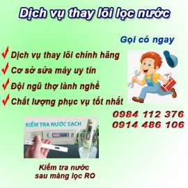 Thay lọc nước tại Nam Từ Liêm, uy tín, 24 tháng bảo hành