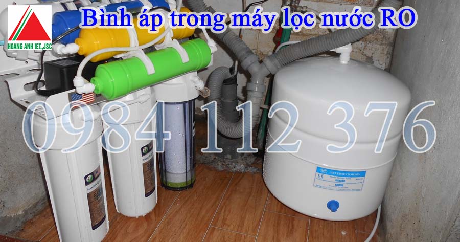 Hiện tượng máy lọc được ít nước, do bình áp, khắc phục hay thay mới