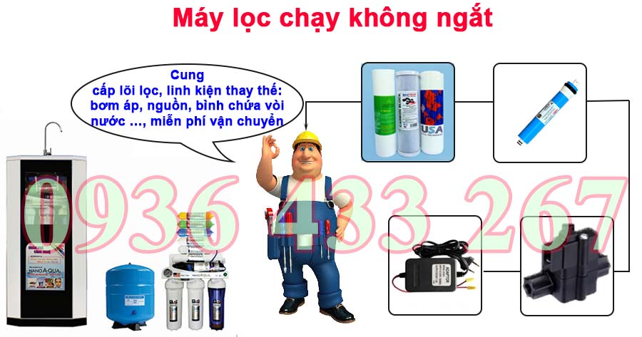 Máy Lọc Chạy Không Ngắt Và Cách Sửa Như Thế Nào?