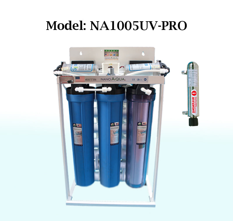 Máy lọc nước bán công nghiệp 100 lít/h, model NA1005UVPRO