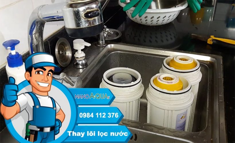 Dịch vụ thay lõi lọc Geyser chính hãng, máy lọc nhập khẩu Nga ở Hà Đông