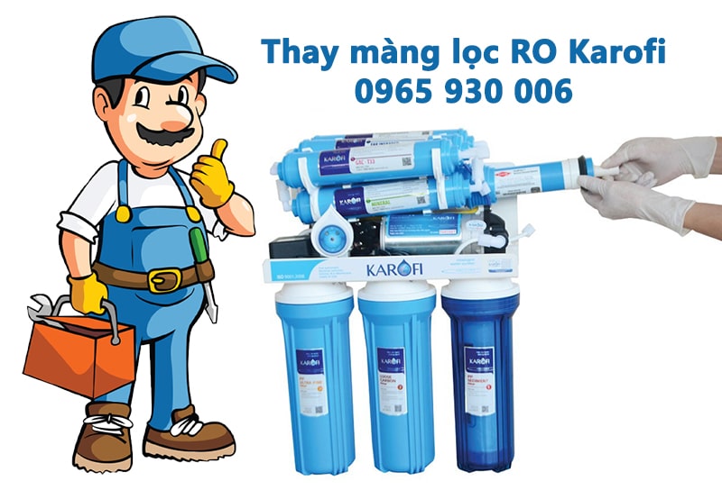 Thay màng lọc RO Karofi