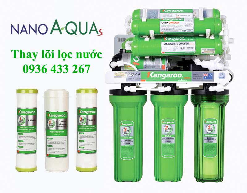 Thay lõi lọc Kangaroo Quan Hoa, dịch vụ Cầu Giấy, gọi thợ tới nhanh