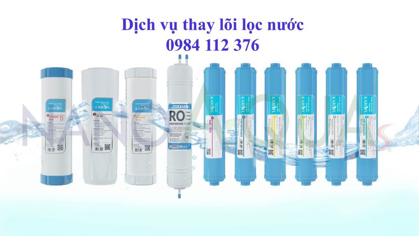 Thay lõi lọc Karofi tại Hà Đông sửa chuyên nghiệp, lõi chính hãng