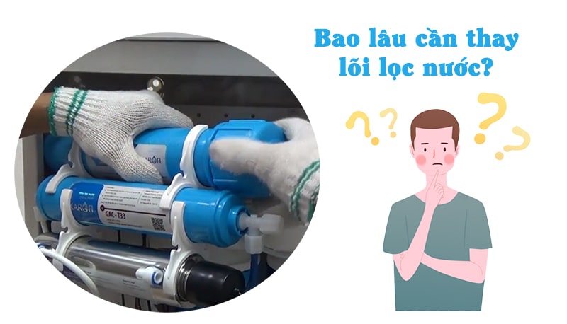 Bao lâu cần thay lõi lọc nước