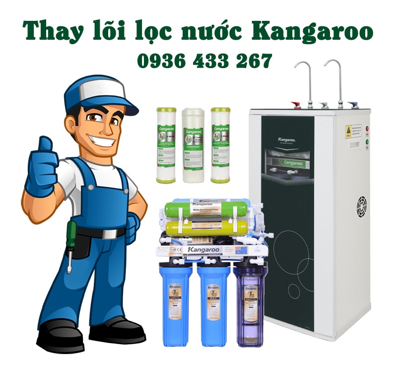 Thay lõi lọc Kangaroo Nghĩa Tân, dịch vụ máy lọc Cầu Giấy, gọi tới nhanh
