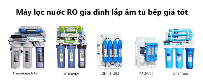 Giá tốt cho máy lọc nước RO lắp âm tủ