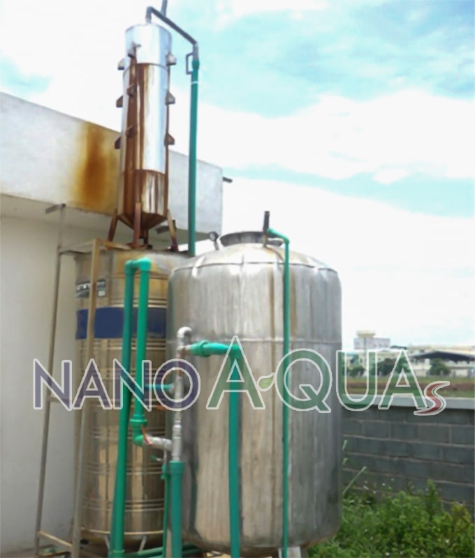 Lọc nước giếng khoan công suất 20m3 NanoAquas NT4200GK có bể lắng 