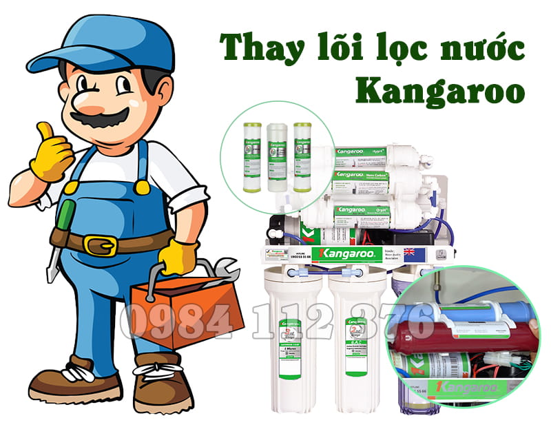 Thay lõi lọc Kangaroo khu đô thị Thanh Hà, Phú Lương, Hà Đông