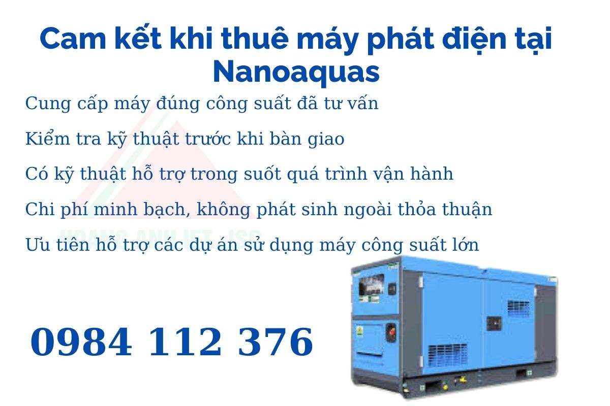 Thuê máy phát điện công nghiệp Dân Hòa Hà Nội