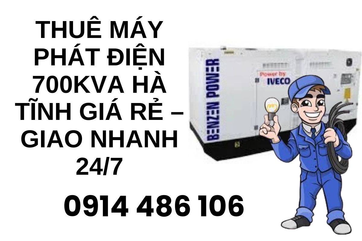 Thuê Máy Phát Điện 700kVA Hà Tĩnh Giá Rẻ – Giao Nhanh 24/7