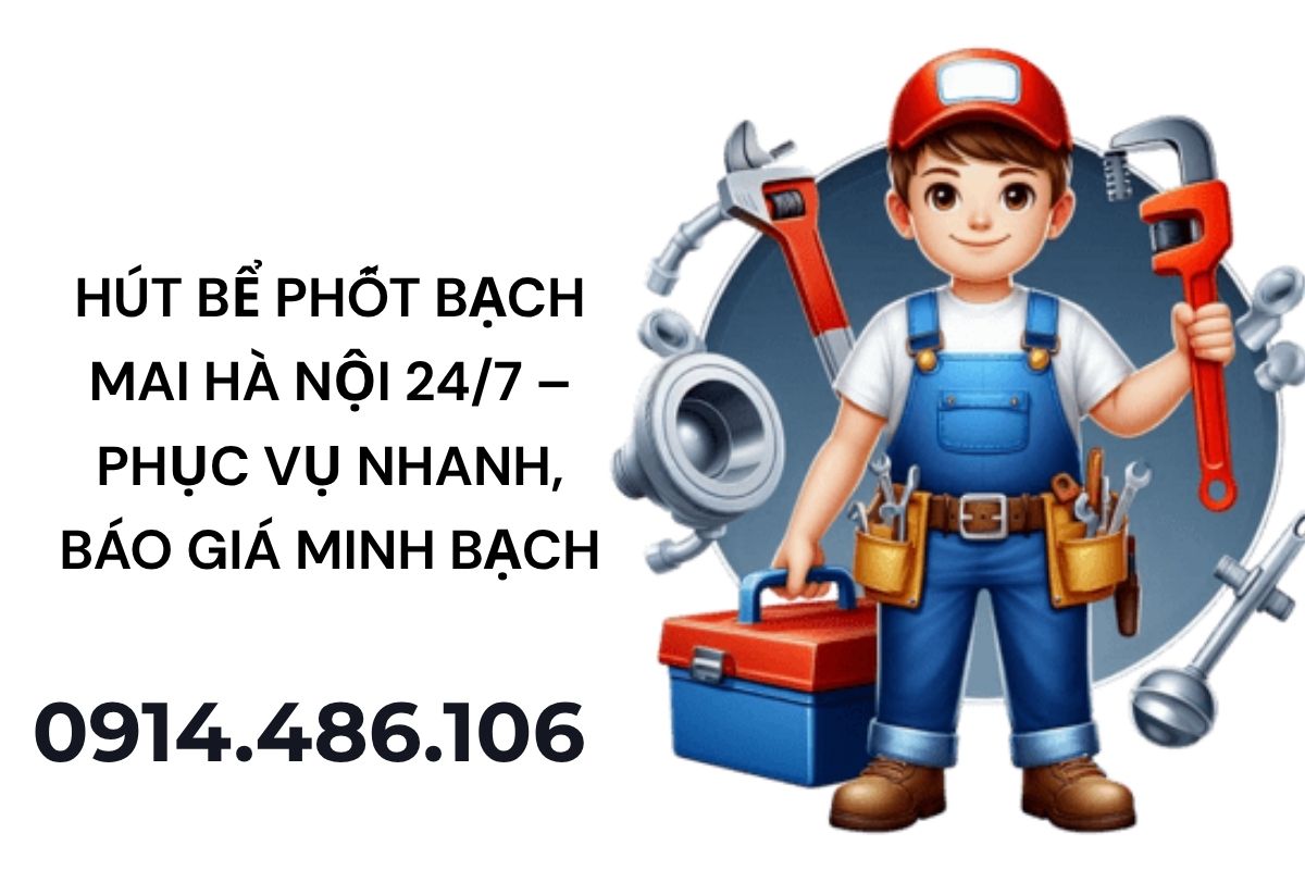 Hút Bể Phốt Bạch Mai Hà Nội 24/7 – Phục Vụ Nhanh, Báo Giá Minh Bạch