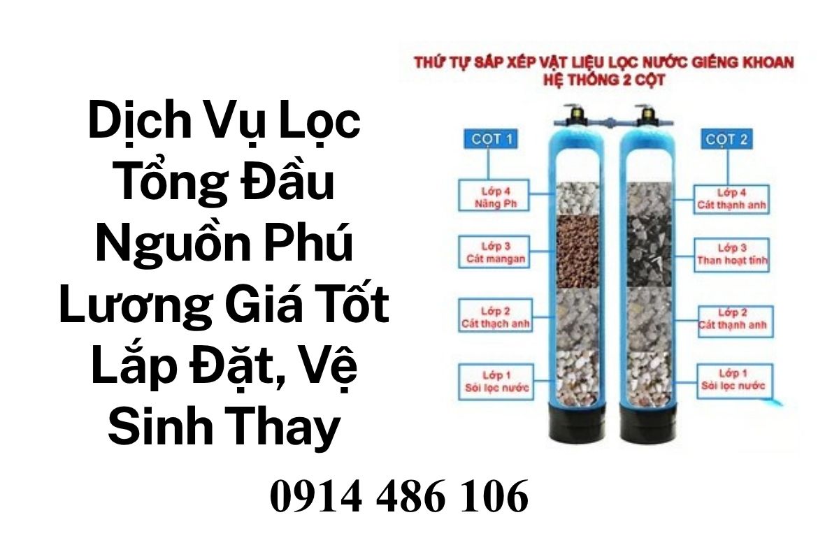 Dịch Vụ Lọc Tổng Đầu Nguồn Phú Lương Giá Tốt – Lắp Đặt, Vệ Sinh, Thay Vật Liệu