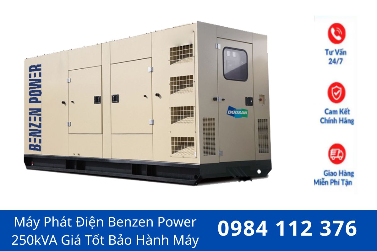 Máy Phát Điện Benzen Power 250kVA Giá Tốt Bảo Hành Máy